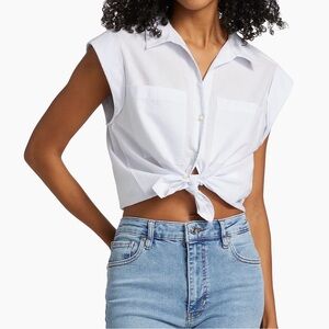 Frame The Seersucker Leisure Shirt - Light Chambray Multi